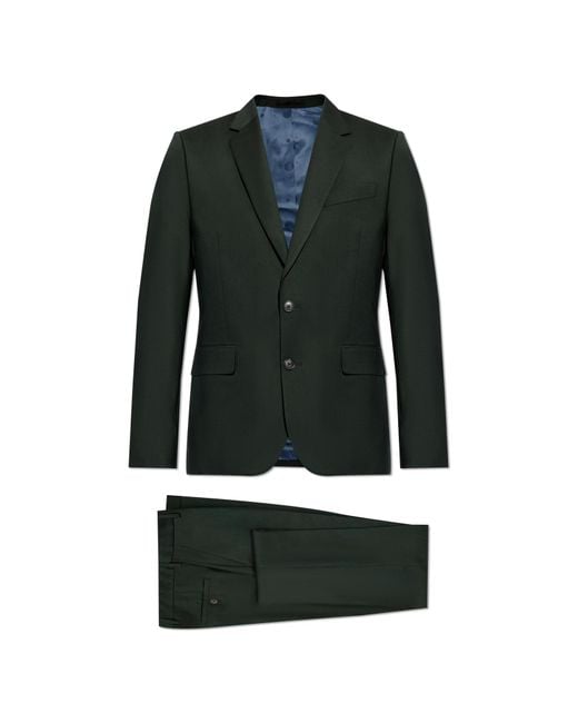 Paul Smith Black Wool Suit for men