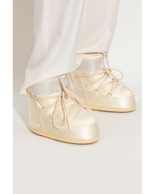 Moon Boot Natural 'Icon Low Pearly' Snow Boots