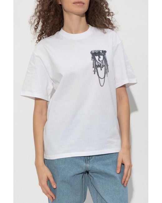 Carhartt White T-Shirt With Print