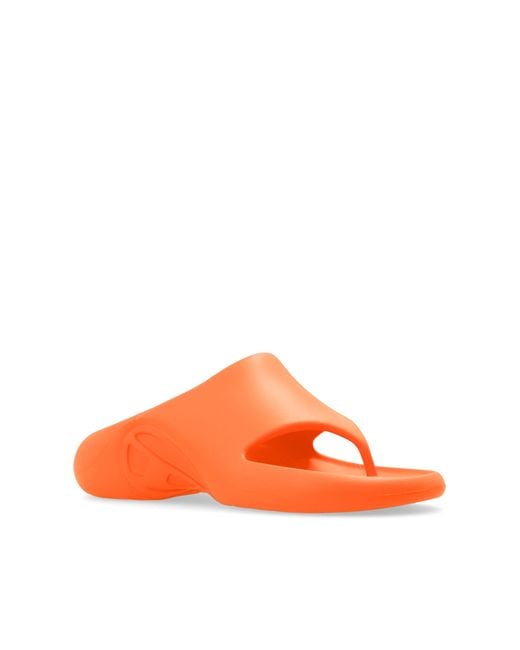 DIESEL Orange ‘Sa-Maui’ Slides for men