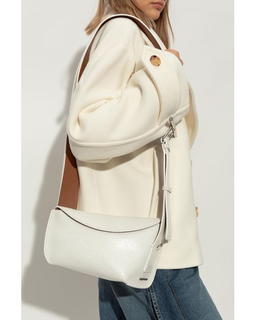 Alexander McQueen White Shoulder Bag The Sling