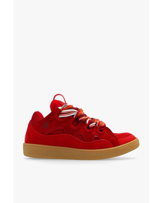 Lanvin Red 'curb' Sneakers for men