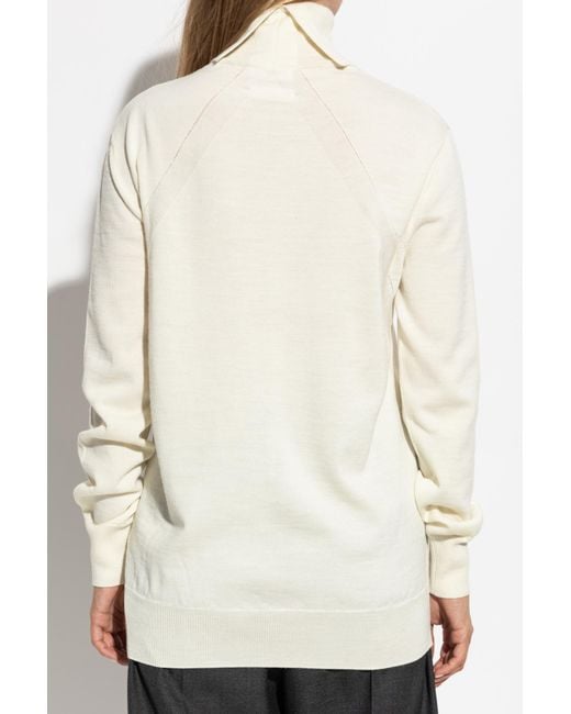 Jil Sander Natural Wool Coat