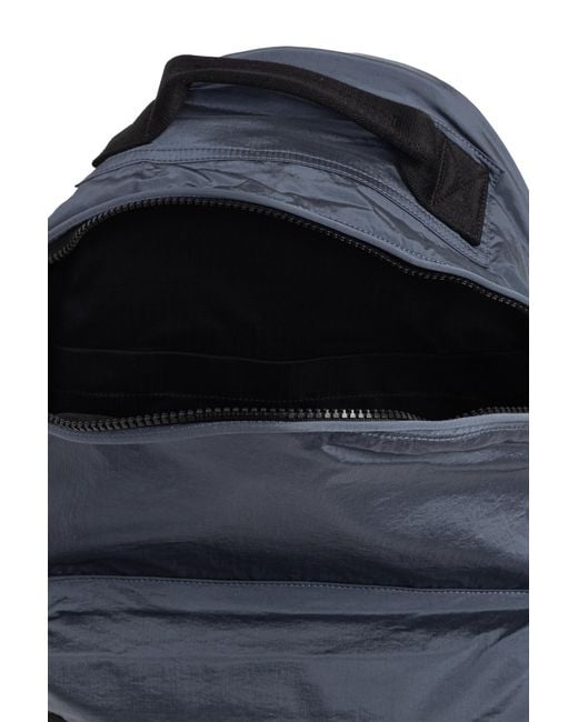 Stone Island Black Backpack With Logo Patch for men