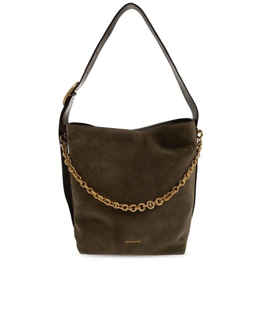 MICHAEL Michael Kors Brown Suede Bag "Nolita"