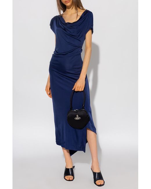 Vivienne Westwood Blue 'utah' Asymmetrical Dress
