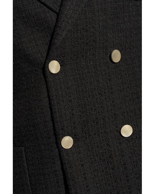 Emporio Armani Black Tweed Blazer, for men