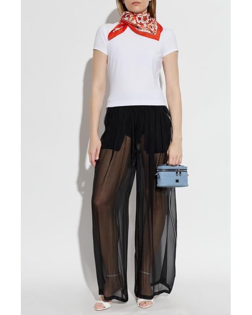 Dolce & Gabbana White Top With Embroidered Logo