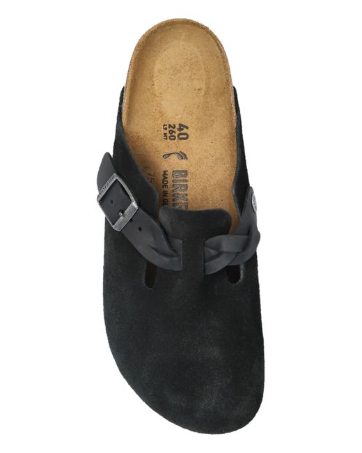 Birkenstock Black Boston Braided Clogs