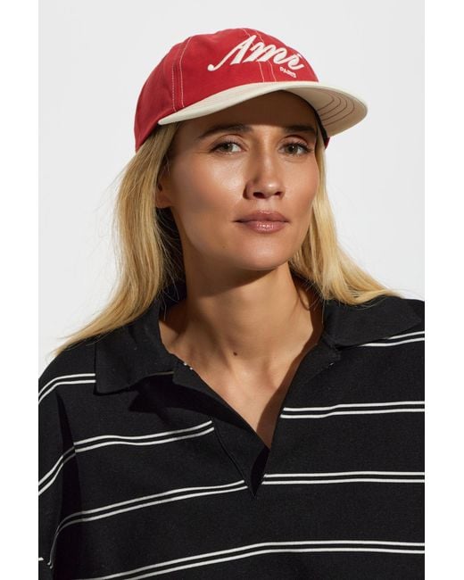 AMI Black Cap With Logo