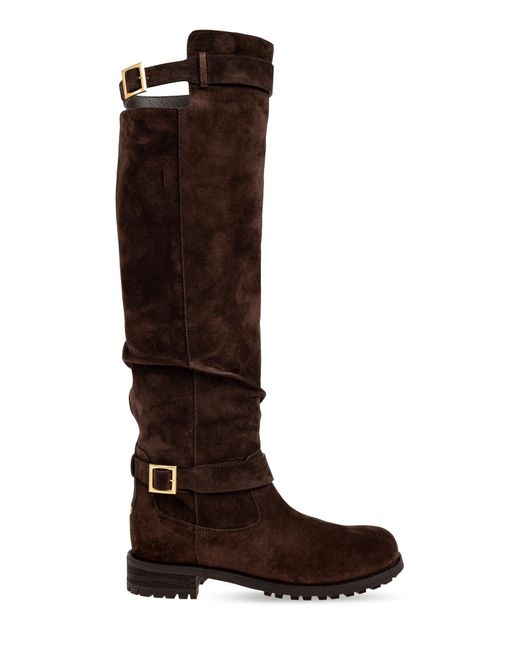 Jimmy Choo Brown 'Biker Kb' Boots
