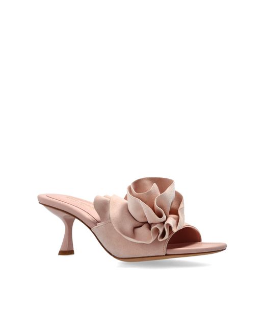 Kate Spade Pink Heeled Mules Flourish