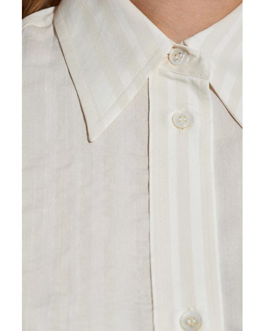 Studio Nicholson White Shirt 'Rouen'