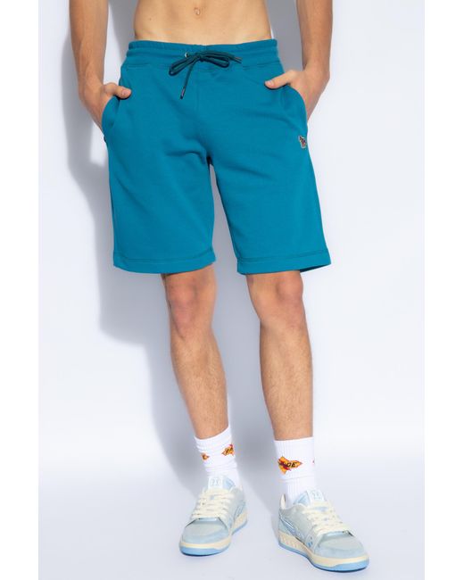 PS by Paul Smith Blue Cotton Shorts, for men