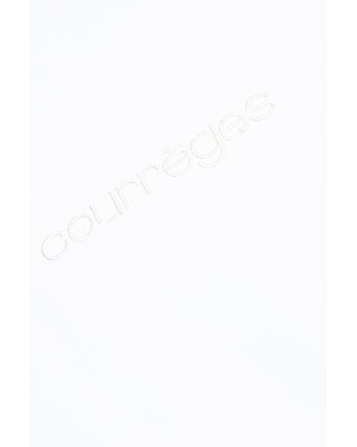 Courreges Blue Jacket With Logo for men
