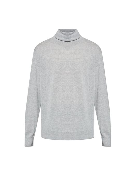Eleventy Gray Cashmere Turtleneck for men