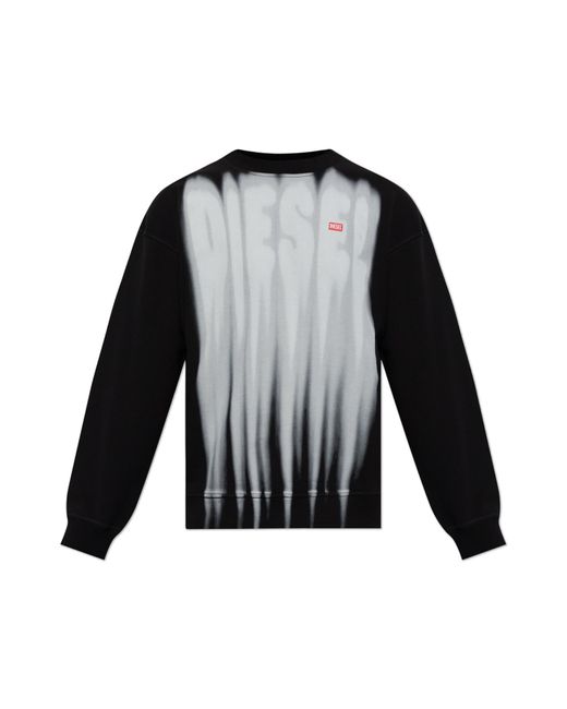 DIESEL Black Sweatshirt 'S-Boxt-Aa1' for men