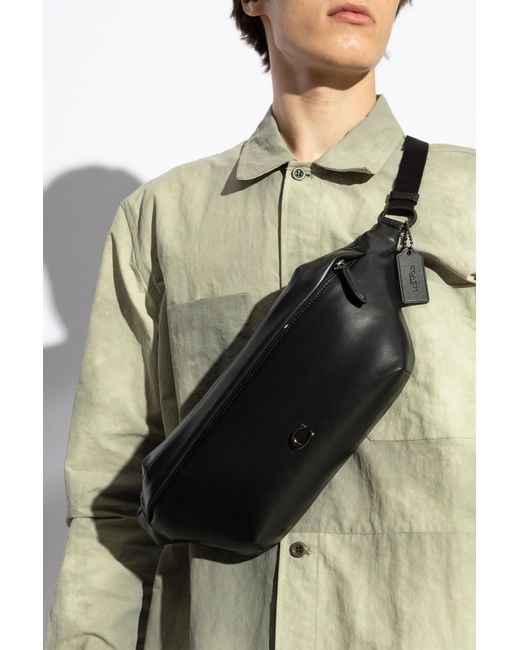 COACH Black Belt Bag for men
