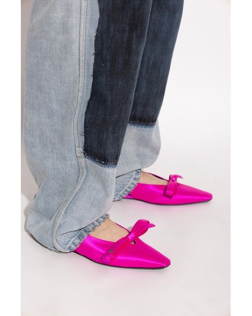 Balenciaga Pink Satin Shoes