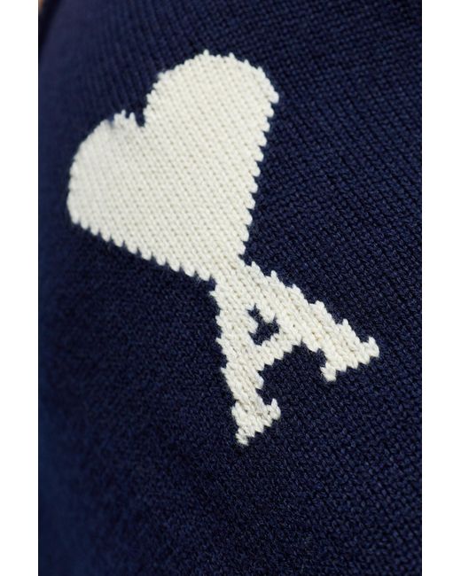 AMI Blue 'Oversize' Type Sweater for men