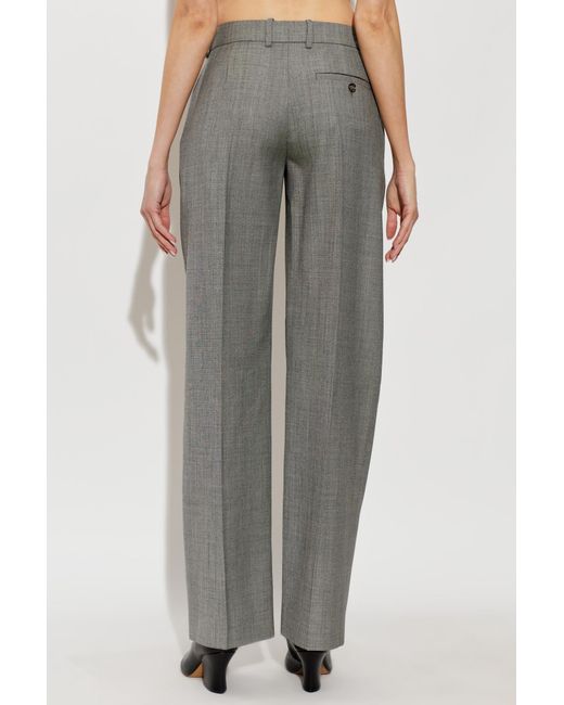 McQueen Gray Wool Trousers