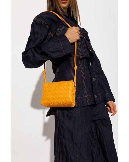 Bottega Veneta Orange 'loop Mini' Shoulder Bag