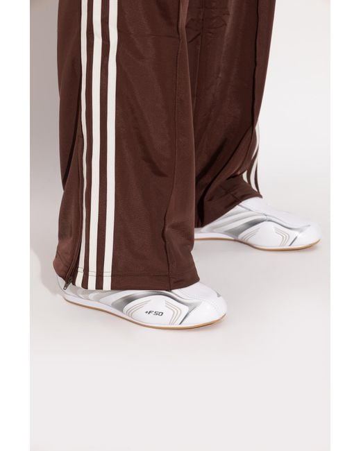 Adidas Originals White 'Taekwondo F50' Sports Shoes
