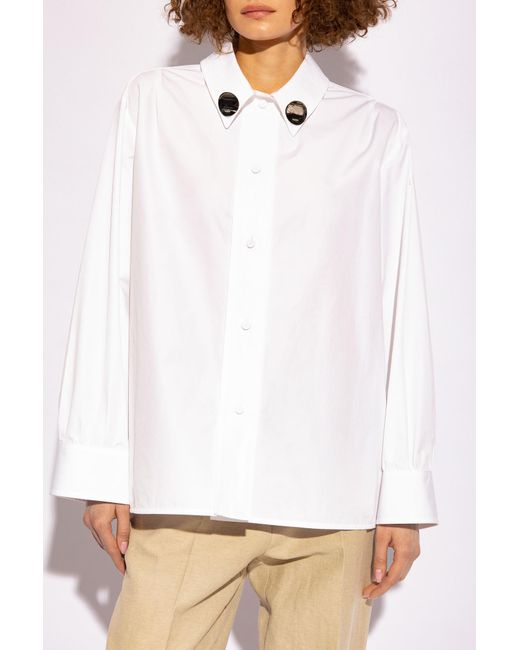 Jil Sander White Cotton Shirt By
