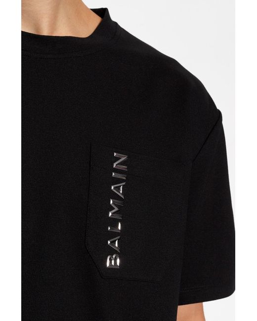 Balmain Black Oversize T-Shirt