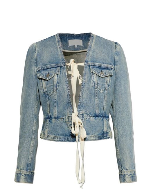 Maison Margiela Blue Denim Jacket With 'Vintage' Effect