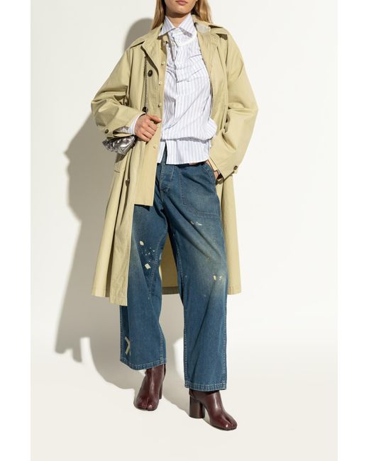 Maison Margiela Brown Boots With 'Tabi' Toe