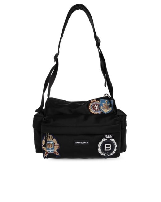Balenciaga Black Explorer Medium' Bag for men