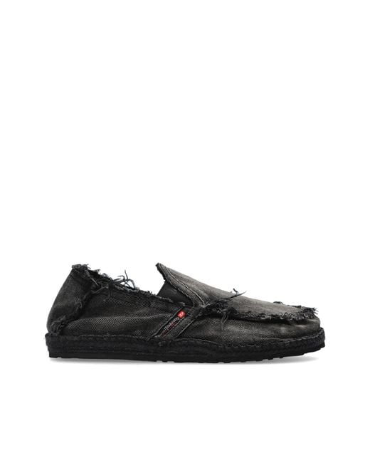 DIESEL Black 'D-Lukas' Shoes for men
