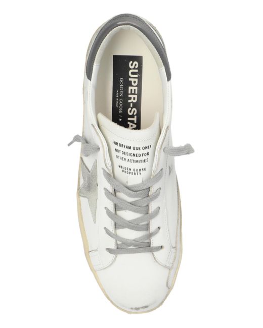 Golden Goose Deluxe Brand White Sneakers 'super-star Classic With Spur',