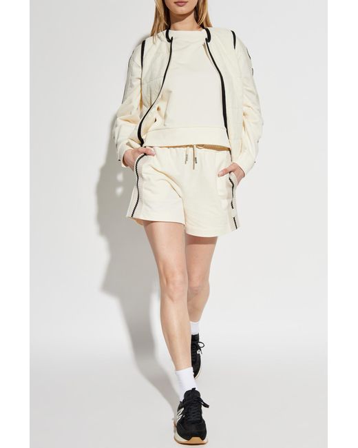 Moncler White Sweatshirt With Insert