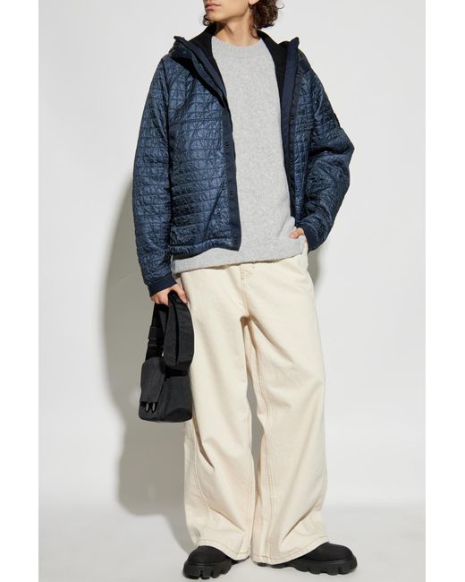 Stone Island White Wool Sweater for men