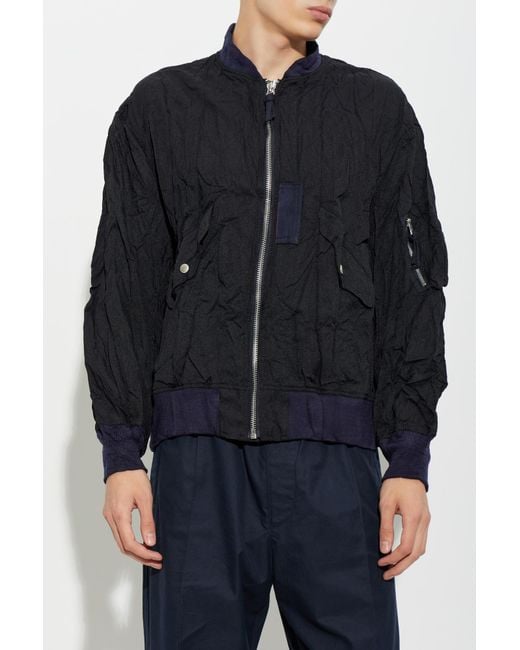 Comme des Garçons Blue Jacket With Pockets for men