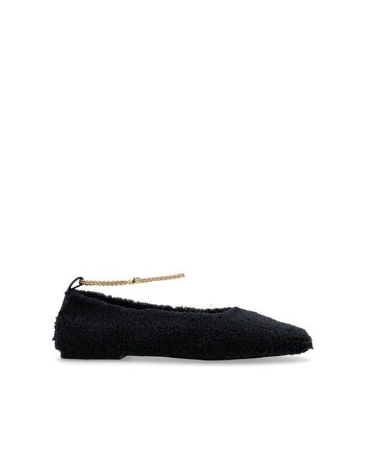 MARIA LUCA Black Ballerinas 'Augusta'