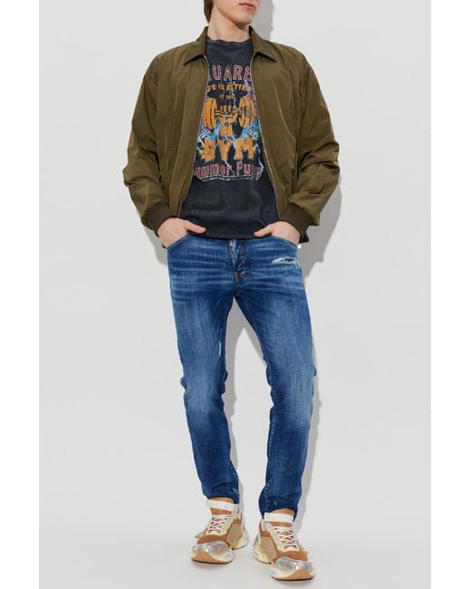 DSquared² Green 'Bomber' Jacket for men