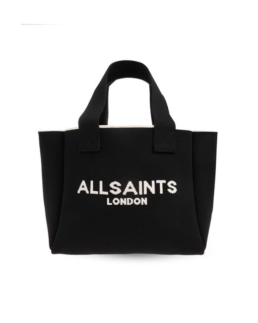 AllSaints Black 'izzy' Shopper Bag,