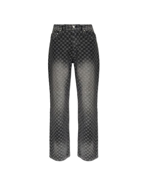 M I S B H V Black Jeans With Logo