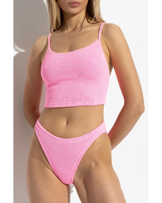 Hunza G Blue Two-Piece Swimsuit 'Strap'