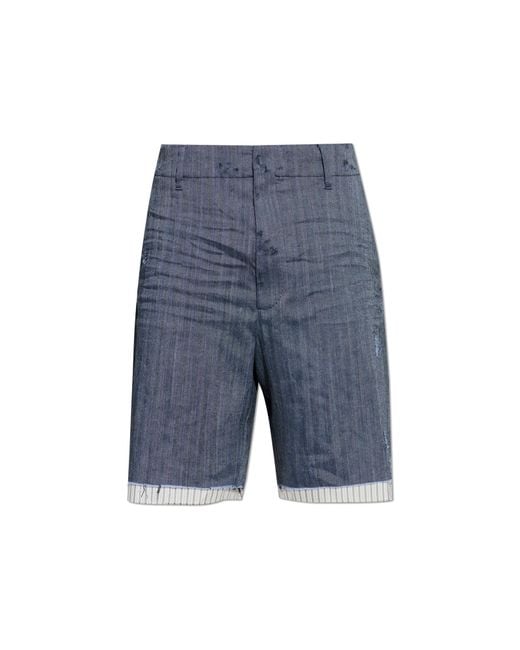 DSquared² Blue Shorts With A 'Vintage' Effect for men