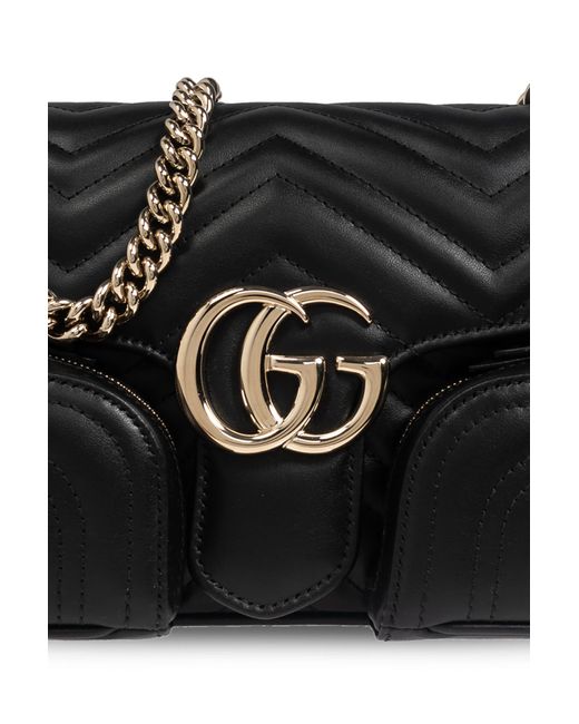 Gucci Shoulder Bag Gg Marmont in Black Lyst UK