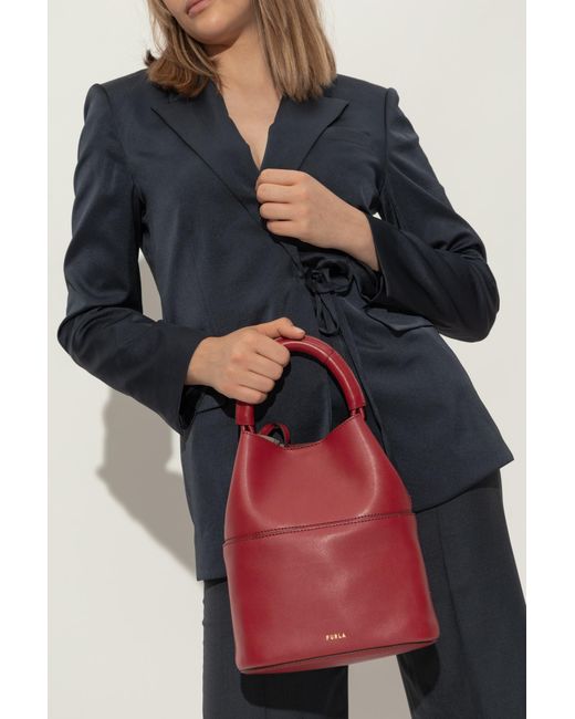 Furla Red Handbag 'Sfera Small'