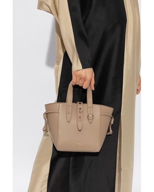 Furla Natural 'net Mini' Shoulder Bag,