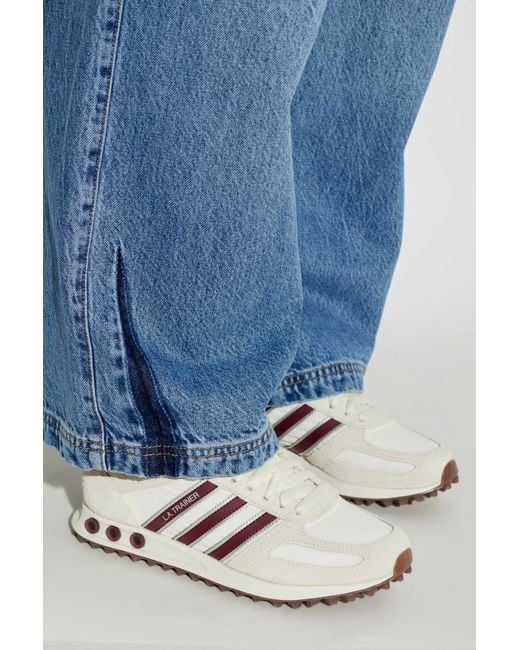 Adidas Originals White Sports Shoes 'La Trainer Og'