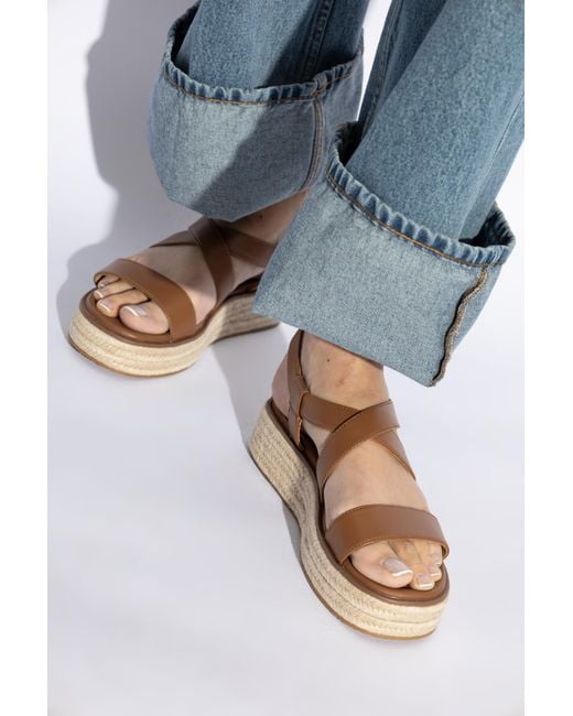 MICHAEL Michael Kors Brown Lynn Platform Sandals