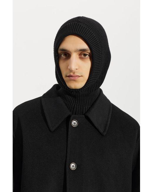 Lemaire Black Wool Hat