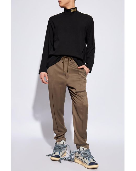 Tom Ford Green Pants With Stitching On The Legs for men